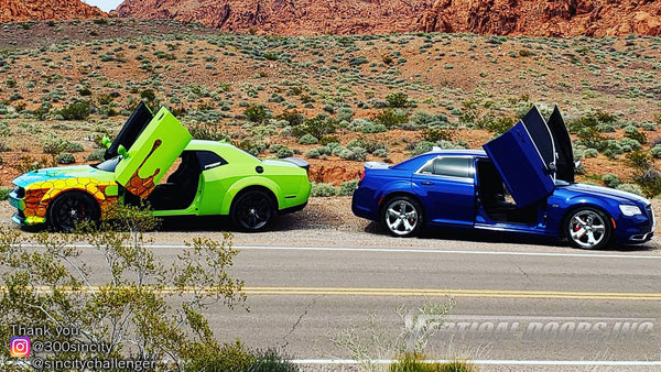 Check out some great looking cars from "Sincity" Las Vegas, Nevada featuring Vertical Lambo Doors Conversion Kit from Vertical Doors, Inc.