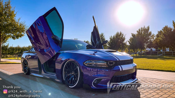 @924_with_a_hemi Dodge Charger from Texas featuring Vertical Lambo Doors Conversion Kit from Vertical Doors, Inc.