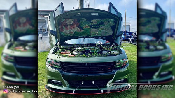 Ashley's @The.Poison_Ivy Dodge Charger from Pennsylvania featuring Vertical Lambo Doors Conversion Kit from Vertical Doors, Inc.