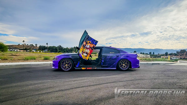 @kobehellcat24 2018 Dodge Charger Hellcat with Door conversion kit by Vertical Doors, Inc. AKA "Lambo Doors" VDCDC11 #DodgeCharger #Dodge #Charger #mopar #LamboDoors #VerticalDoors