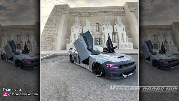 @moddedgorilla Dodge Charger from California featuring Vertical Lambo Doors Conversion Kit from Vertical Doors, Inc.
