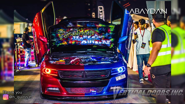 Check out Prabhu's @h_quinn.rt Dodge Charger from United Arab Emirates featuring Lambo Door Conversion Kit by Vertical Doors Inc.