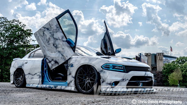 Swaggpack_Shaq Dodge Charger featuring Vertical Lambo Doors by Vertical Doors, Inc.