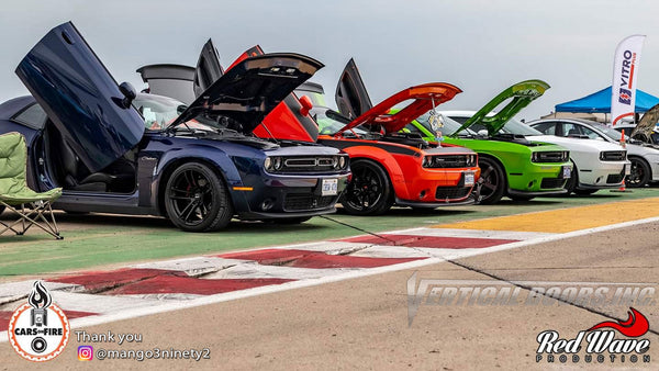 @mango3ninety2 Dodge Challenger from Ontario Canada featuring Lambo Door Conversion Kit by Vertical Doors Inc.