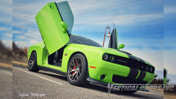 Check out Josue's @Salviboy_srt392 Sublime Dodge Challenger Lambo Door Conversion Kit by Vertical Doors Inc.