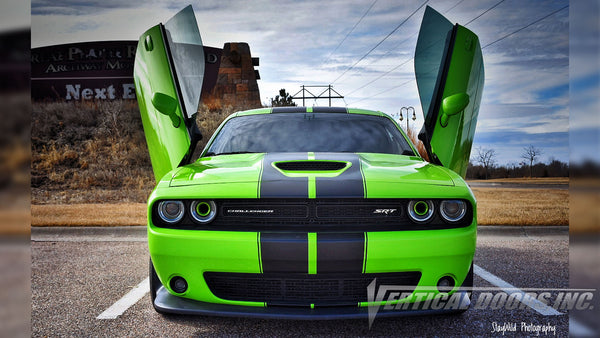 Check out Josue's @Salviboy_srt392 Sublime Dodge Challenger Lambo Door Conversion Kit by Vertical Doors Inc.