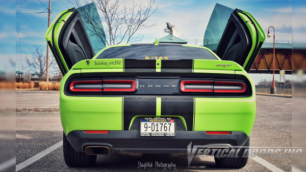 Check out Josue's @Salviboy_srt392 Sublime Dodge Challenger Lambo Door Conversion Kit by Vertical Doors Inc.