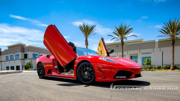 Ferrari F430 from California featuring Vertical Door conversion kit by Vertical Doors, Inc. AKA "Lambo Doors"