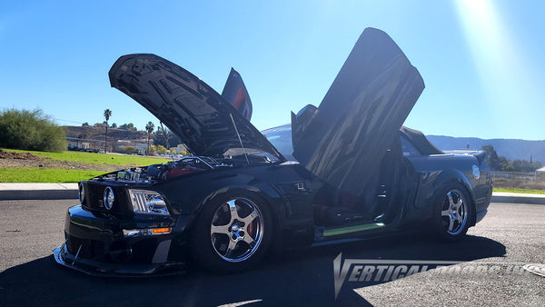 Ford Mustang Roush Stage 3 from Arizona featuring vertical lambo door conversion kit by Vertical Doors, Inc.