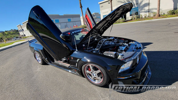 Ford Mustang Roush Stage 3 from Arizona featuring vertical lambo door conversion kit by Vertical Doors, Inc.