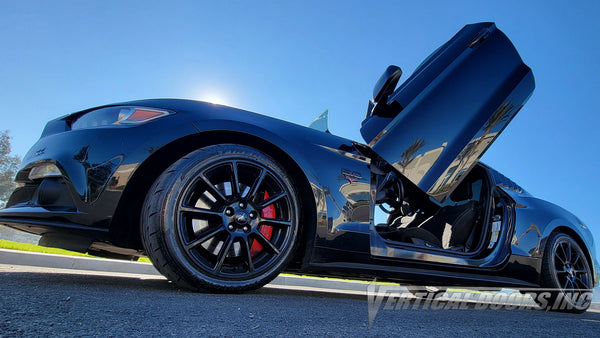 Ford Mustang GT from California featuring Vertical Lambo Doors Conversion Kit by Vertical Doors, Inc.