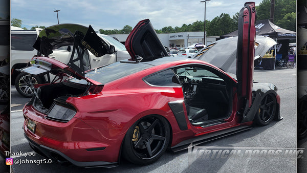 Check out @johnsgt5.0 Ford Mustang from Georgia featuring Doors Conversion Kit by Vertical Doors, Inc. AKA Lambo Doors
