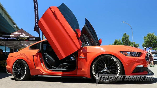Installer | Xpiggy Customs | Wollo NSW Australia | Ford Mustang featuring Vertical Lambo Doors Conversion Kit from Vertical Doors, Inc.