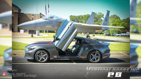 Check out Ron's Ford Mustang, Roush RS1 Edition from Tennessee featuring Vertical Lambo Doors Conversion Kit from Vertical Doors, Inc.