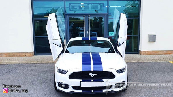 Check out Robert's @robs_nag Ford Mustang from the United Kingdom featuring Vertical Lambo Doors Conversion Kit from Vertical Doors, Inc.