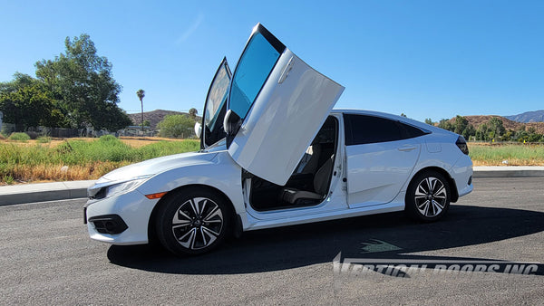 Honda Civic 10th Gen from California featuring Vertical Lambo Doors Conversion Kit from Vertical Doors, Inc.