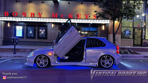 Check out @phoenixh77 Honda Civic from Virginia featuring Vertical Lambo Doors Conversion Kit by Vertical Doors, Inc.