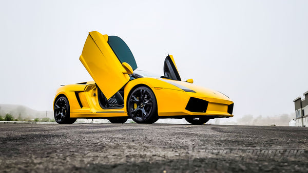 Lamborghini Gallardo from California featuring Vertical Door conversion kit by Vertical Doors, Inc. AKA Lambo Doors