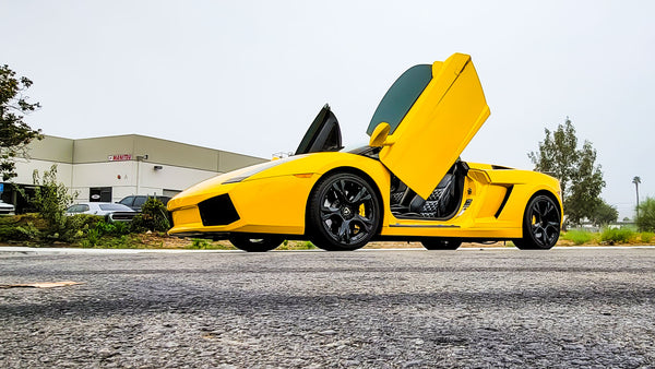 Lamborghini Gallardo from California featuring Vertical Door conversion kit by Vertical Doors, Inc. AKA Lambo Doors