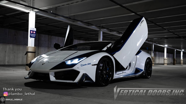 Check out George's @lambo_lethal Lamborghini Huracan from New Hampshire featuring Lambo Door Conversion Kit by Vertical Doors Inc.