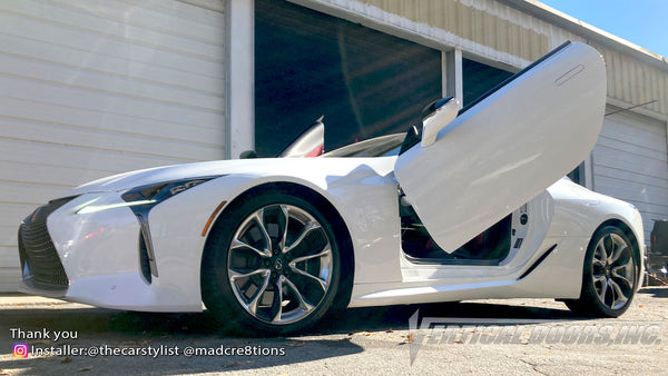 Installer | Mad Creations ATL | Atlanta, GA | Lexus LC500 featuring Vertical Lambo Doors Conversion Kit by Vertical Doors, Inc.