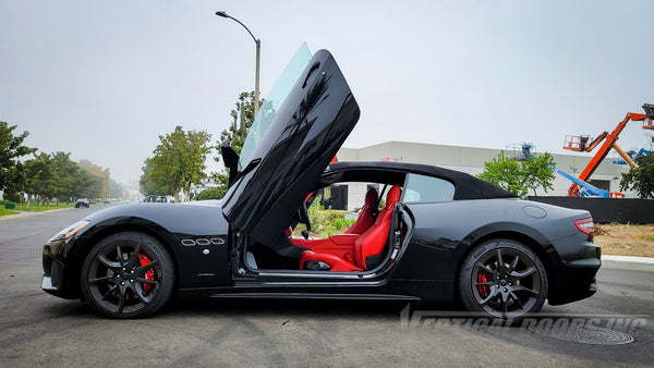 Maserati GranTurismo from California featuring Vertical Door conversion kit by Vertical Doors, Inc. AKA "Lambo Doors"