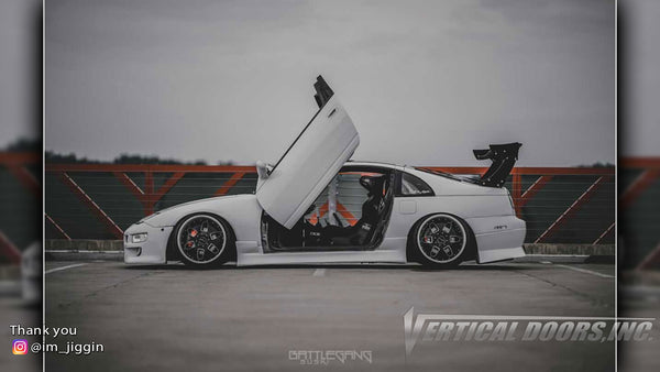 Jacob's @im_jiggin Nissan 300ZX from Georgia featuring Vertical Lambo Doors Conversion Kit VDCN300ZX9099 from Vertical Doors, Inc.