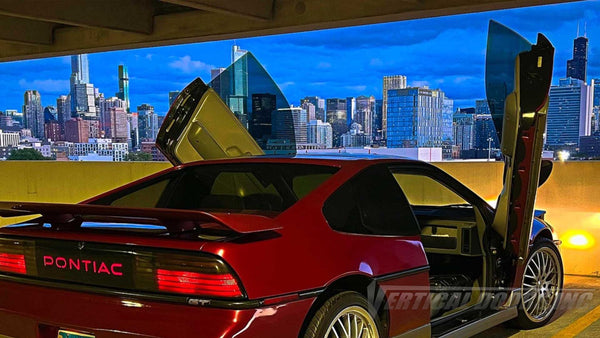 @jrock_gt 1987 Pontiac Fiero from Illinois featuring Vertical Doors, Inc. door conversion kit. AKA "Lambo Doors" VDCPONFER8488 #fiero #pontiacfiero #pontiac #fierogt #gt #VerticalDoorsInc #verticaldoorgang #LamboDoors #VerticalDoors