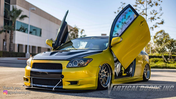 Check out @kshamstc_ Scion TC from California featuring Vertical Doors, Inc., Vertical Lambo Doors Conversion Kits.