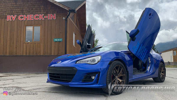 Check out @gizmowhiskers Subaru BRZ from Canada featuring Doors Conversion Kit by Vertical Doors, Inc. AKA "Lambo Doors"