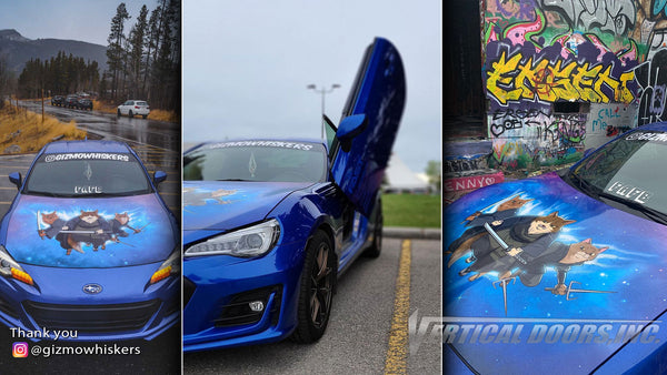 Check out @gizmowhiskers Subaru BRZ from Canada featuring Doors Conversion Kit by Vertical Doors, Inc. AKA "Lambo Doors"