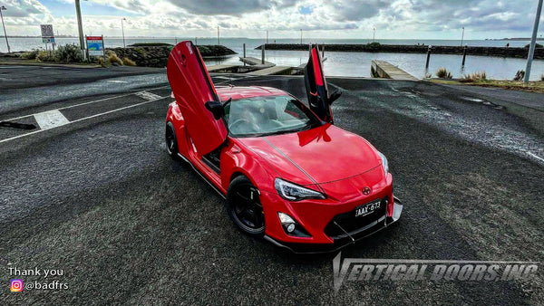 Bahnam's @badfrs Toyota 86 from Australia featuring Vertical Lambo Doors Conversion Kit by Vertical Doors, Inc.