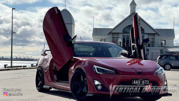 Bahnam's @badfrs Toyota 86 from Australia featuring Vertical Lambo Doors Conversion Kit by Vertical Doors, Inc.