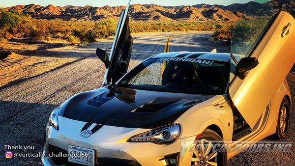 Check out Jared's Toyota 86 @vertically_challenged86 from Massachusetts featuring Vertical Lambo Doors Kit