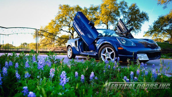 Check out this cool Toyota MR2/MRS from Texas featuring Lambo Door Conversion Kit by Vertical Doors Inc.
