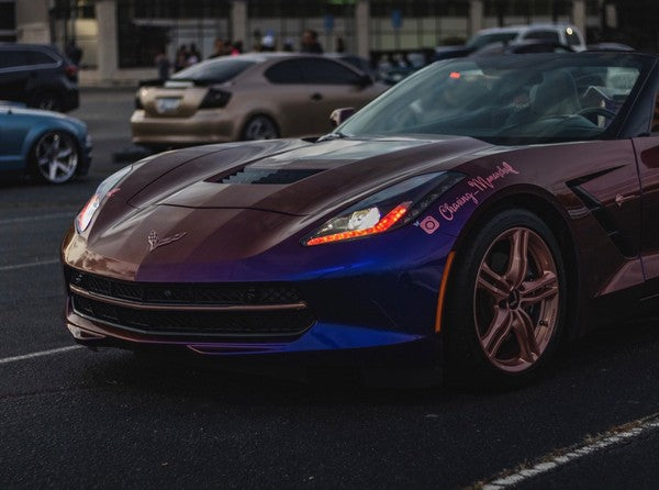 Check out Krissy's @chasing_monarchs Chevrolet Corvette C7 from Georgia  featuring Vertical Doors, Inc., vertical lambo door conversion kits.
