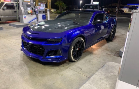 On Fire Auto Customs| Los Angeles CA | (Blue Demon) 2014 Camaro RS with Vertical Lambo Doors Conversion Kit