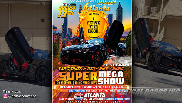 Come out and check out @adivazcamaro Chevrolet Camaro at the @atlantamotorspeedway Atlanta Super Megashow AUG 13th 2022