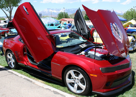 Kirsten's Chevrolet Camaro featuring Vertical Lambo Doors Conversion Kit from Vertical Doors, Inc.