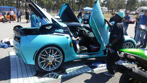 Ronald's Chevrolet Corvette C7 featuring vertical lambo doors by Vertical Doors, Inc.