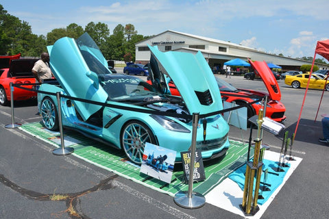 Ronald's Chevrolet Corvette C7 featuring vertical lambo doors by Vertical Doors, Inc.