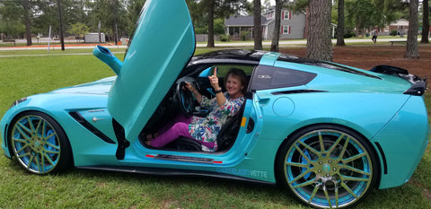 Ronald's Chevrolet Corvette C7 featuring vertical lambo doors by Vertical Doors, Inc.