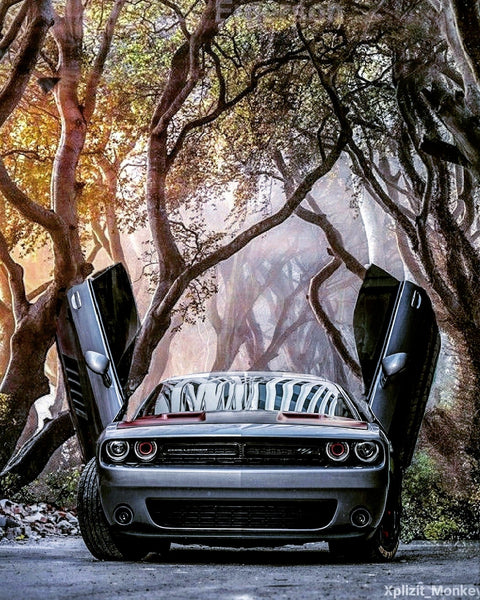 photo edits from @crobbins2.0 featuring our Lambo Door Kits on Mopar Cars