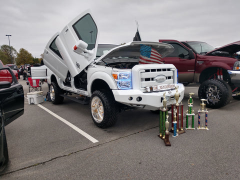 Franklin's Ford Excursion "The Sexcursion" Featuring Vertical Lambo Doors on all 4 doors