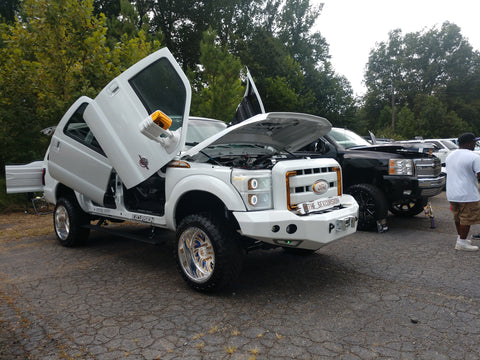 Franklin's Ford Excursion "The Sexcursion" Featuring Vertical Lambo Doors on all 4 doors