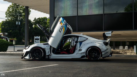 Joaquin's Toyota 86 GT featuring Vertical Lambo Doors Kit and Rocket Bunny wide body kit