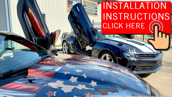 How to Install Vertical Doors, Inc. vertical lambo doors conversion kits