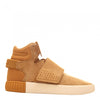 adidas Tubular Invader Strap Big Kid's Tan Suede Basketball Sneakers Size 6
