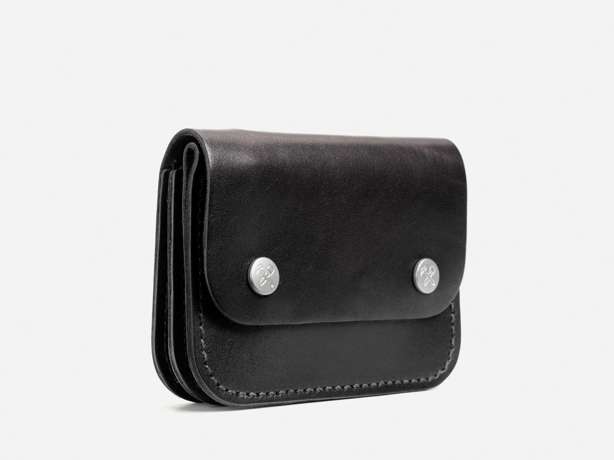 No. 262 Small Leather Trucker Wallet, Black – Billykirk