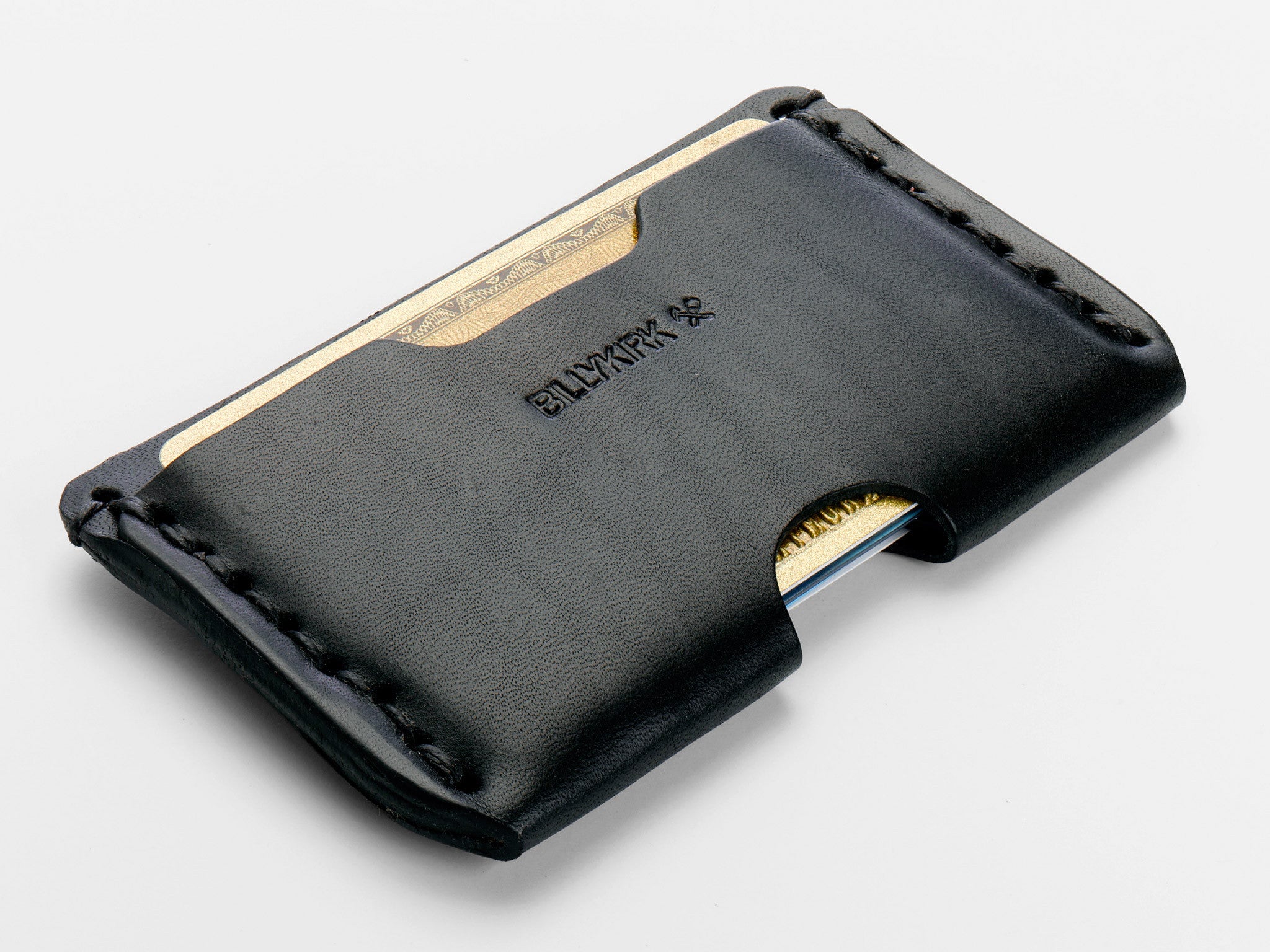 Slim Credit Card Case No. 204 | Black Leather